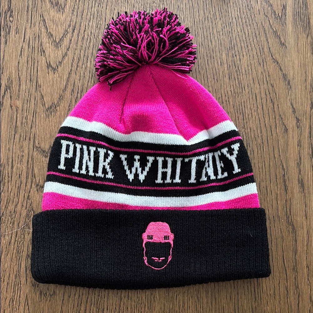 Pink Whitney Barstool Pom Beanie